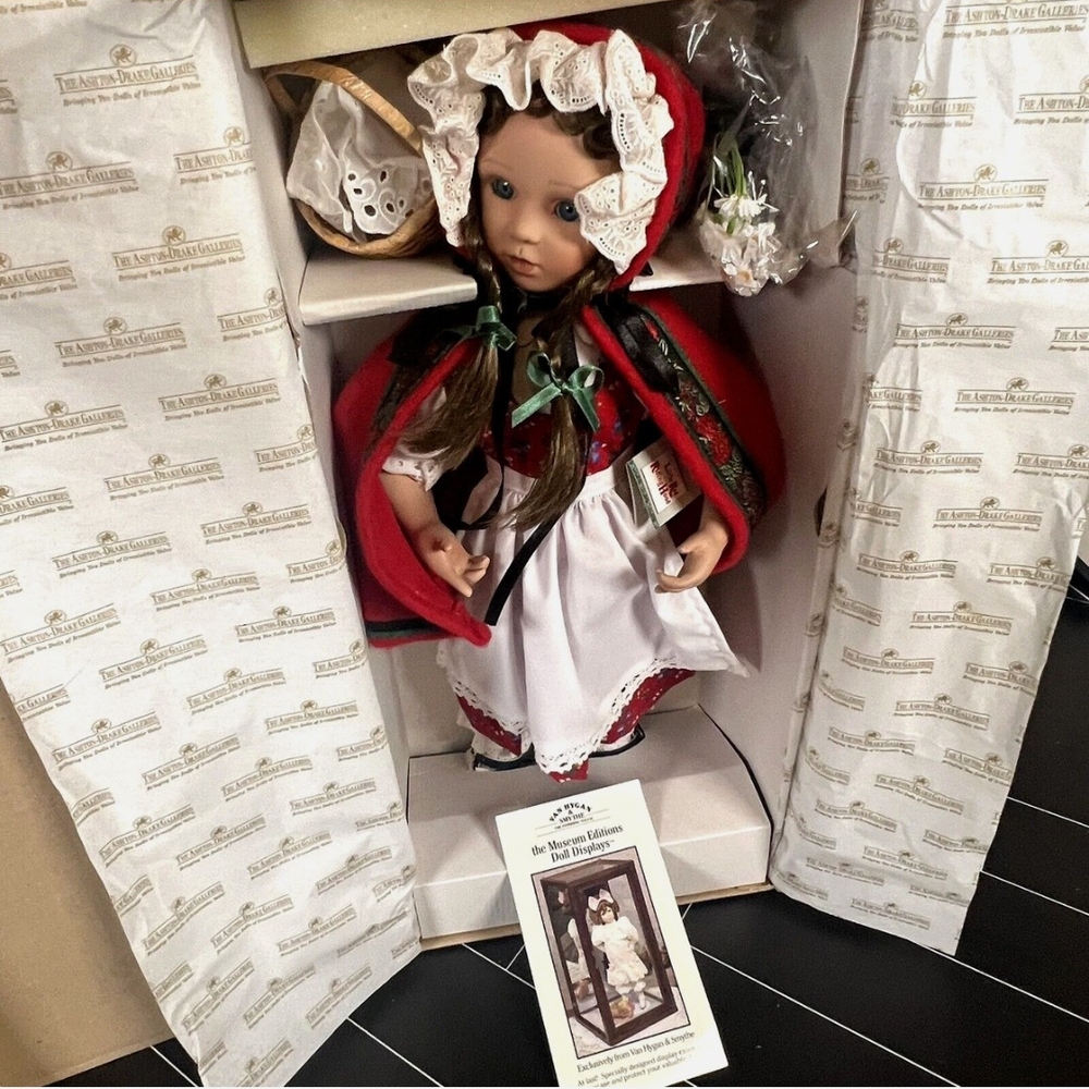 Classic Red Hooded Doll with Lace Details